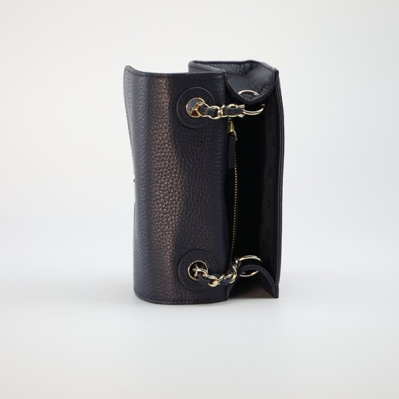 Tory Burch Bombe Shrunken Shoulder Bag in Blue - Picture 3 of 4